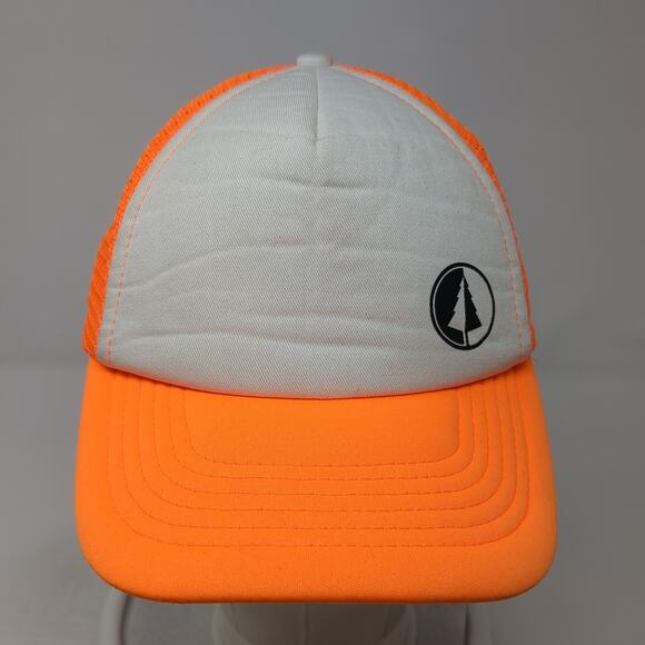 Twin Pines Snapback Trucker Hat Orange One Size Adjustable Mesh Back Ha - Picture 2 of 10